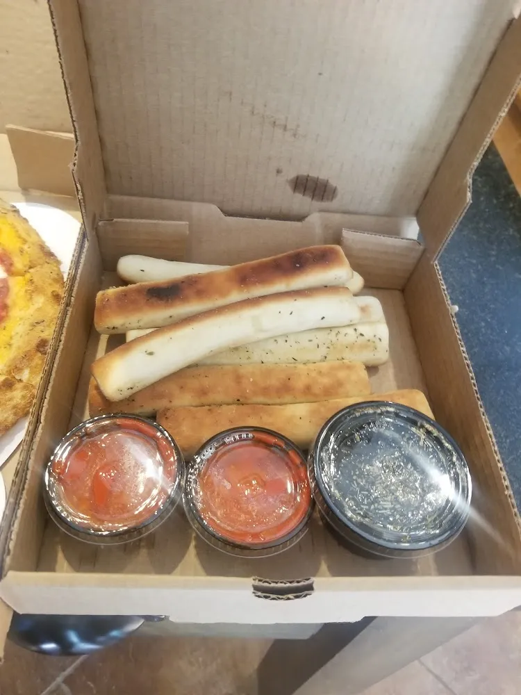 Bread Sticks with Olive Oil and Sauce